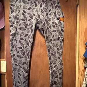 flylow large yoga fleece interior tights/sweats